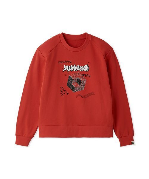 null.(ヌル)の「イラストコラボパワショルスウェット(スウェット・レディース・レッド/グレー/ネイビー・F)」の11枚目の写真