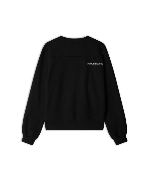 WORLDDILEMA(ワールドジレンマ)の「RACER Rugby Fit Sweatshirts (Black)(スウェット・レディース・その他・44/48)」の3枚目の写真
