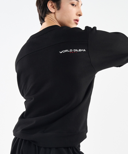 WORLDDILEMA(ワールドジレンマ)の「RACER Rugby Fit Sweatshirts (Black)(スウェット・レディース・その他・44/48)」の2枚目の写真
