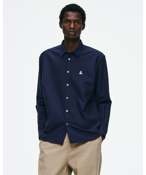 SOPHNET.(ソフネット)の「OXFORD REGULAR-FIT SHIRT(シャツ/ブラウス・メンズ・ネイビー/ホワイト・4/3/2/1/5)」の5枚目の写真