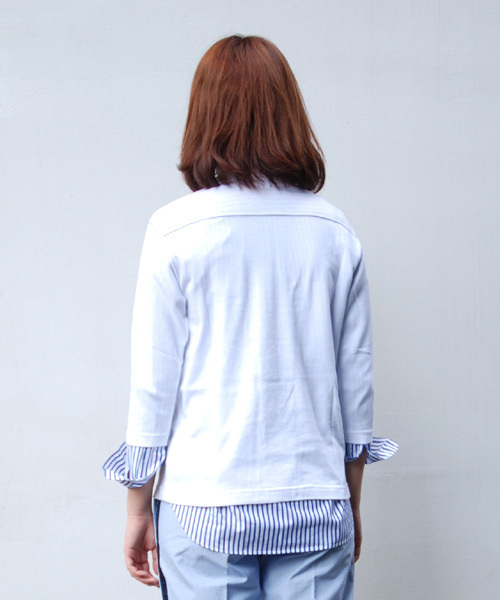 BEAMS BOY(ビームスボーイ)の「TOYO×BEAMS BOY / フットボールTシャツ(Tシャツ/カットソー・レディース・レッド/グリーン/ネイビー/ホワイト/グレー/ブラック/パープル・YOUTH)」の16枚目の写真