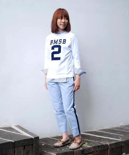 BEAMS BOY(ビームスボーイ)の「TOYO×BEAMS BOY / フットボールTシャツ(Tシャツ/カットソー・レディース・レッド/グリーン/ネイビー/ホワイト/グレー/ブラック/パープル・YOUTH)」の17枚目の写真