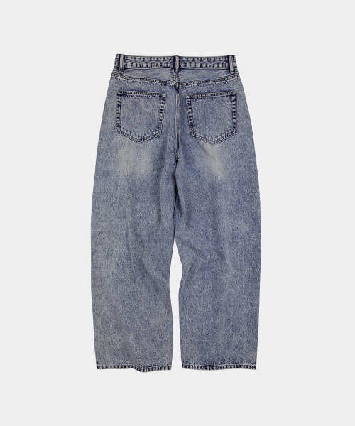 LETTERCOMO（レテルコモ）の「ストーンワイドジンデニムパンツアイスグレー（デニムパンツ・レディース・ライトグレー・LARGE/MEDIUM）」の3枚目の写真