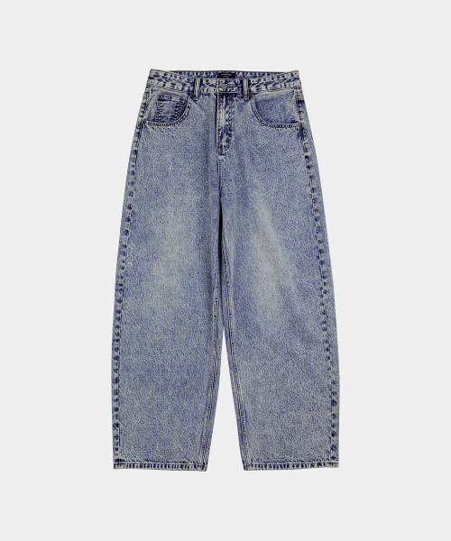 LETTERCOMO（レテルコモ）の「ストーンワイドジンデニムパンツアイスグレー（デニムパンツ・レディース・ライトグレー・LARGE/MEDIUM）」の4枚目の写真