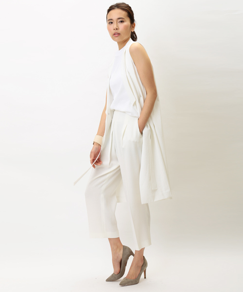 GALLARDAGALANTE（ガリャルダガランテ）の「スラブタックパンツ（その他パンツ・レディース・ブルー/オフホワイト・0/1）」の12枚目の写真