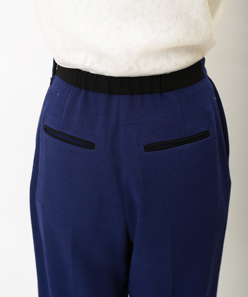 GALLARDAGALANTE（ガリャルダガランテ）の「スラブタックパンツ（その他パンツ・レディース・ブルー/オフホワイト・0/1）」の9枚目の写真