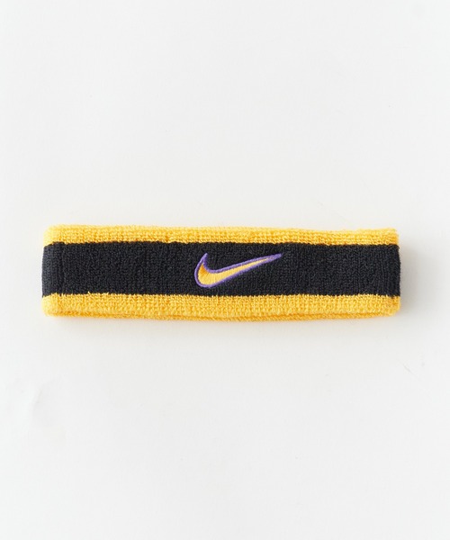NIKE（ナイキ）の「NIKE/ナイキ スウッシュ ヘッドバンド ヘアバンド 汗止め スポーツ 洗顔 シンプル ブランドロゴ ライン 配色 ツートン バイカラー メンズ レディース 2026年 夏 夏服（ヘアバンド・メンズ・ホワイト/ライトブルー/ブラック/パープル/ネイビー/レッド/ピンク/オレンジ/ブルー/グリーン/マルチ/ブラック×イエロー・FREE）」の18枚目の写真