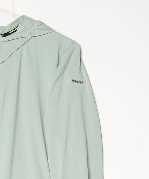 BROKEN BASE(ブロークンベース)の「BrokenBase running core / Active Zip Hood(パーカー・メンズ・ネイビー/グリーン/ホワイト・SMALL/LARGE/MEDIUM)」の6枚目の写真