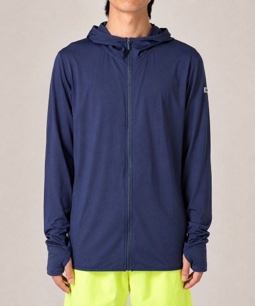 BROKEN BASE(ブロークンベース)の「BrokenBase running core / Active Zip Hood(パーカー・メンズ・ネイビー/グリーン/ホワイト・SMALL/LARGE/MEDIUM)」の3枚目の写真