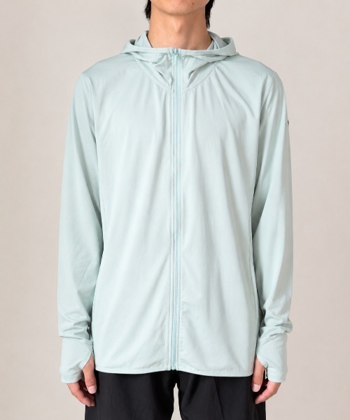 BROKEN BASE(ブロークンベース)の「BrokenBase running core / Active Zip Hood(パーカー・メンズ・ネイビー/グリーン/ホワイト・SMALL/LARGE/MEDIUM)」の2枚目の写真