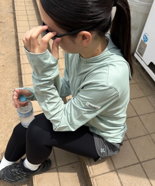 BROKEN BASE(ブロークンベース)の「BrokenBase running core / Active Zip Hood(パーカー・メンズ・ネイビー/グリーン/ホワイト・SMALL/LARGE/MEDIUM)」の20枚目の写真