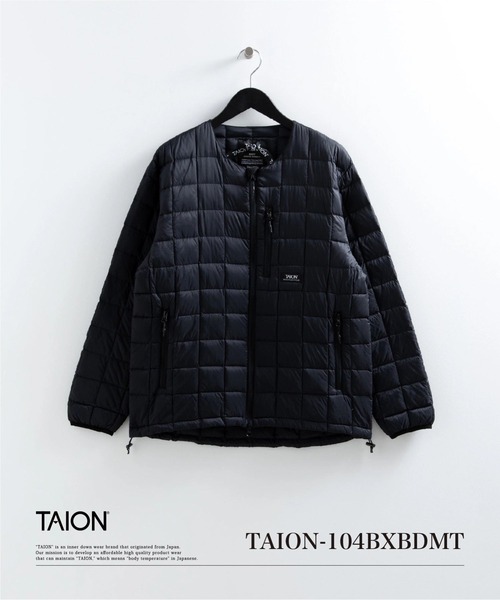 TAION(タイオン)の「【TAION(タイオン)】〈ユニセックス〉マウンテン クルーネック ライトウェイト ダウンジャケット(ダウンジャケット/コート・メンズ・ブラック・M/L)」の1枚目の写真