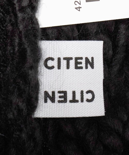 CITEN（シテン）の「＜CITEN＞フリンジニットビスチェ（キャミソール・レディース・オフホワイト/ブラック・FREE）」の18枚目の写真