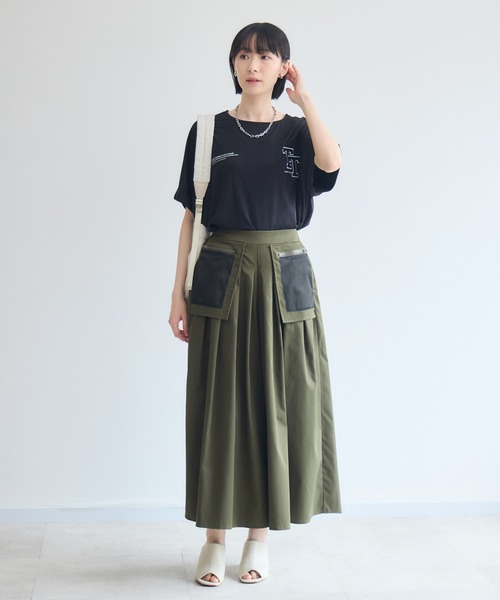Paradise Picnic（パラダイスピクニック）の「33℃  接触冷感 ドロップTTロゴTシャツ（Tシャツ/カットソー・レディース・ブラウン/ブラック/ホワイト・FREE）」の6枚目の写真