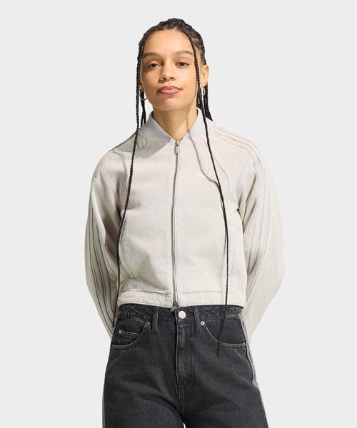 adidas(アディダス)の「SST 2.0 デニム トラックトップ / ジャージ / アディダスオリジナルス adidas Originals(デニムジャケット・レディース・グレー・SMALL/MEDIUM/LARGE/XX-LARGE/X-LARGE/X-SMALL)」の1枚目の写真