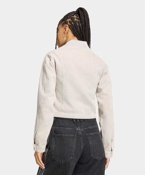 adidas(アディダス)の「SST 2.0 デニム トラックトップ / ジャージ / アディダスオリジナルス adidas Originals(デニムジャケット・レディース・グレー・SMALL/MEDIUM/LARGE/XX-LARGE/X-LARGE/X-SMALL)」の2枚目の写真