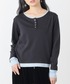 Honeys（ハニーズ）の「配色ヘンリートップス（Tシャツ/カットソー・S）」