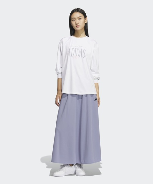 adidas(アディダス)の「スリーストライプス KN スカート / アディダス adidas(スカート・レディース・バイオレット・XX-LARGE/X-SMALL/SMALL/X-LARGE/LARGE/MEDIUM)」の3枚目の写真