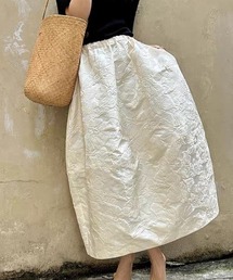 フラワージャガードボリュームバルーンスカート