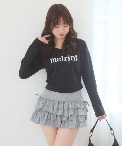 MAJESTIC LEGON(マジェスティックレゴン)の「カットティアードフリルスカパン(スカート・レディース・ブラック系その他/アイボリー/ブラック/グレー・MEDIUM)」の13枚目の写真