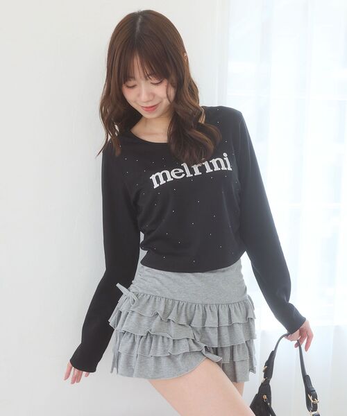 MAJESTIC LEGON(マジェスティックレゴン)の「カットティアードフリルスカパン(スカート・レディース・ブラック系その他/アイボリー/ブラック/グレー・MEDIUM)」の14枚目の写真