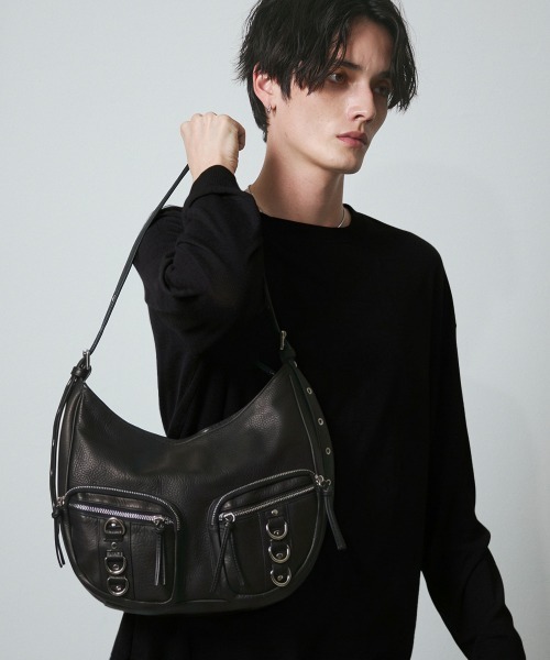 DAZE（デイズ）の「シアー クルーネック ロングスリーブTシャツ（Tシャツ/カットソー・メンズ・グレー/ブラック・SMALL/MEDIUM/LARGE/X-LARGE）」の6枚目の写真