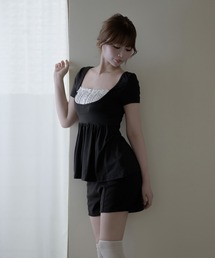 Peplum cherie dot tops / ペプラムシェリードットトップス