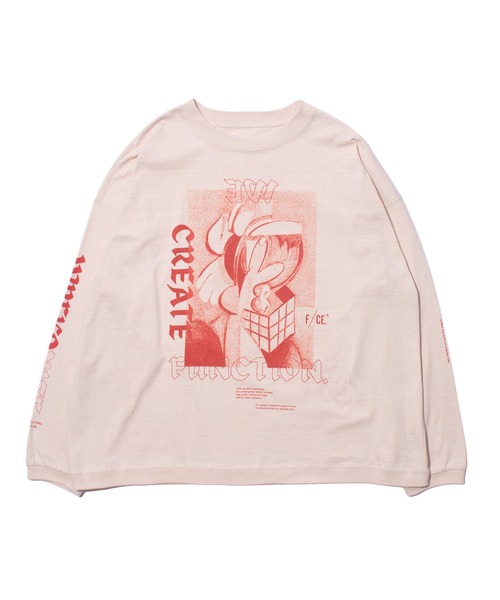 F/CE. (エフシーイー)の「F/CE. RE AIKAWA LONG SLEEVE TYPE-A / エフシーイー リ アイカワ ロングスリーブ TYPE-A(Tシャツ/カットソー・メンズ・ピンク/チャコール/ホワイト・LARGE/SMALL/MEDIUM/X-LARGE)」の1枚目の写真