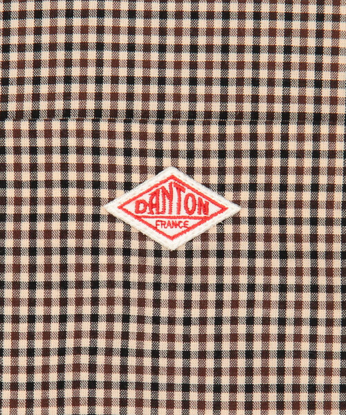 DANTON(ダントン)の「DANTON | プランサーボタン 長袖シャツ PLAID WOMEN(シャツ/ブラウス・レディース・グレー系その他/ベージュ系その他・36/38)」の4枚目の写真