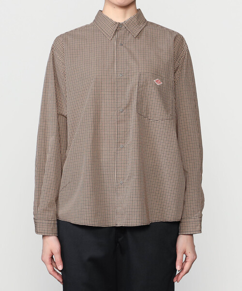 DANTON(ダントン)の「DANTON | プランサーボタン 長袖シャツ PLAID WOMEN(シャツ/ブラウス・レディース・グレー系その他/ベージュ系その他・36/38)」の7枚目の写真