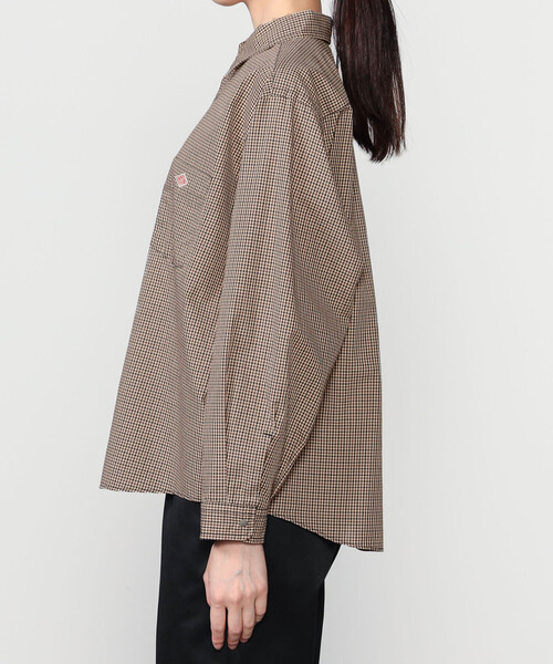 DANTON(ダントン)の「DANTON | プランサーボタン 長袖シャツ PLAID WOMEN(シャツ/ブラウス・レディース・グレー系その他/ベージュ系その他・36/38)」の8枚目の写真