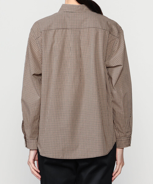 DANTON(ダントン)の「DANTON | プランサーボタン 長袖シャツ PLAID WOMEN(シャツ/ブラウス・レディース・グレー系その他/ベージュ系その他・36/38)」の9枚目の写真