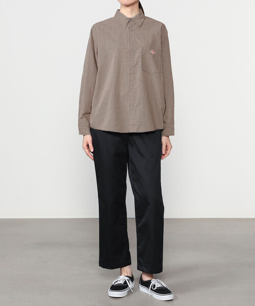 DANTON(ダントン)の「DANTON | プランサーボタン 長袖シャツ PLAID WOMEN(シャツ/ブラウス・レディース・グレー系その他/ベージュ系その他・36/38)」の6枚目の写真