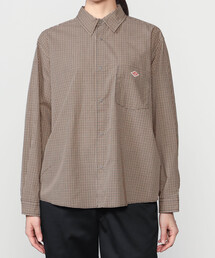 DANTON | プランサーボタン 長袖シャツ PLAID WOMEN