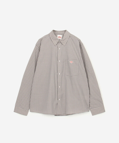DANTON(ダントン)の「DANTON | プランサーボタン 長袖シャツ PLAID WOMEN(シャツ/ブラウス・レディース・グレー系その他/ベージュ系その他・36/38)」の5枚目の写真