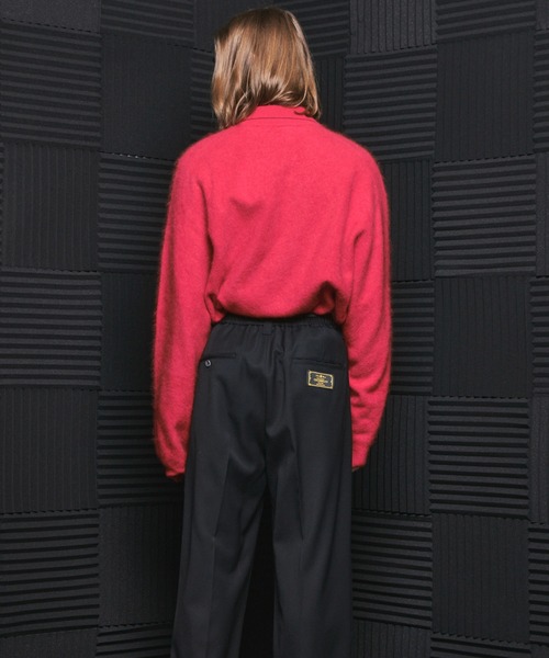 MAISON SPECIAL(メゾンスペシャル)の「《UNISEX》スーパー140エクストラファインメリノウールプライムオーバー襟付きカーディガン/Super140 Extra Fine Merino Wool Prime-Over Collared Cardigan【MAISON SPECIAL/メゾンスペシャル】(カーディガン/ボレロ・メンズ・チャコールグレー/レッド/ブラック・0/1/2)」の11枚目の写真