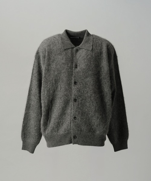 MAISON SPECIAL(メゾンスペシャル)の「《UNISEX》スーパー140エクストラファインメリノウールプライムオーバー襟付きカーディガン/Super140 Extra Fine Merino Wool Prime-Over Collared Cardigan【MAISON SPECIAL/メゾンスペシャル】(カーディガン/ボレロ・メンズ・チャコールグレー/レッド/ブラック・0/1/2)」の19枚目の写真