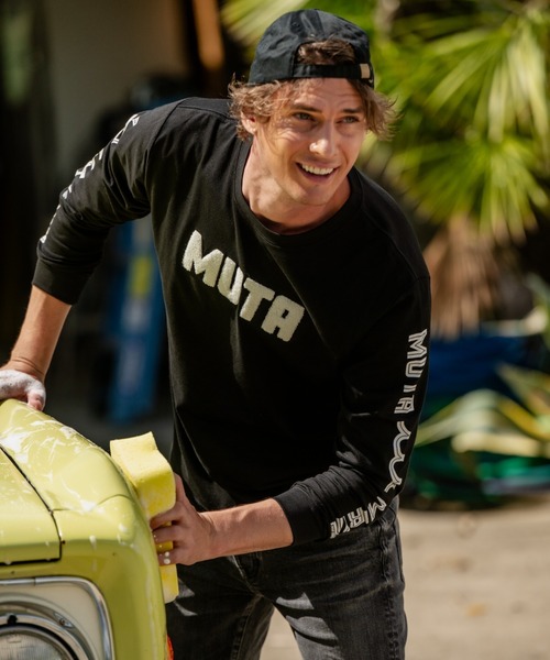 muta marine(ムータ・マリン)の「muta MARINE/ムータ マリン/別注Sagara MUTA LS TEE(Tシャツ/カットソー・メンズ・ホワイト/ブラック・LARGE/X-LARGE/MEDIUM)」の2枚目の写真