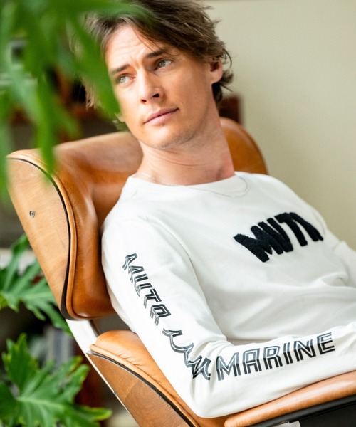 muta marine(ムータ・マリン)の「muta MARINE/ムータ マリン/別注Sagara MUTA LS TEE(Tシャツ/カットソー・メンズ・ホワイト/ブラック・LARGE/X-LARGE/MEDIUM)」の5枚目の写真
