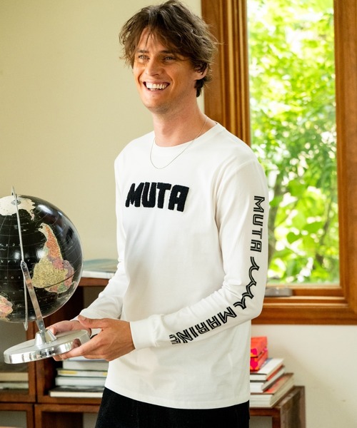 muta marine(ムータ・マリン)の「muta MARINE/ムータ マリン/別注Sagara MUTA LS TEE(Tシャツ/カットソー・メンズ・ホワイト/ブラック・LARGE/X-LARGE/MEDIUM)」の9枚目の写真