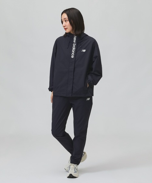 NEW BALANCE（ニューバランス）の「【別注】ニューバランス New Balance フーデットウーブンジャケット 限定コラボ（ナイロンジャケット・レディース・ネイビー/サックスブルー/アイボリー・S/M/L/XL）」の22枚目の写真