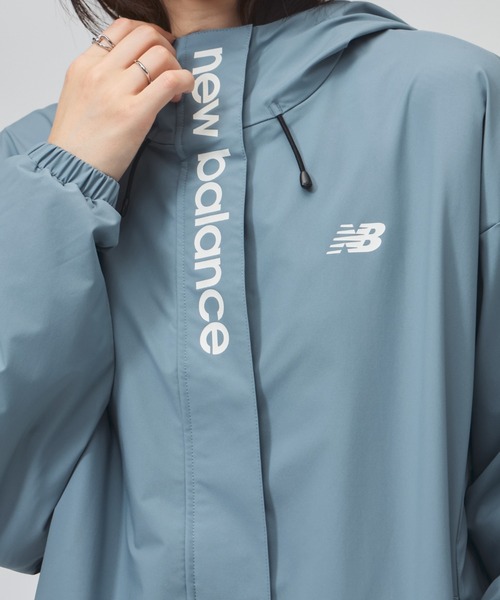 NEW BALANCE（ニューバランス）の「【別注】ニューバランス New Balance フーデットウーブンジャケット 限定コラボ（ナイロンジャケット・レディース・ネイビー/サックスブルー/アイボリー・S/M/L/XL）」の11枚目の写真