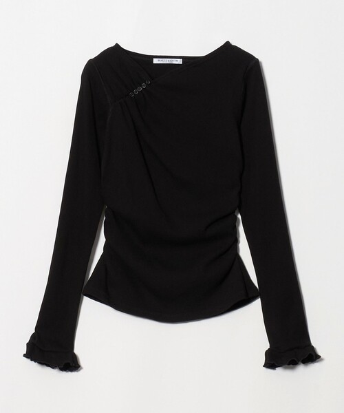 BEAUTY&YOUTH UNITED ARROWS(ビューティーアンドユースユナイテッドアローズ)の「コットン リブ ボタン ギャザー プルオーバー(Tシャツ/カットソー・レディース・オフホワイト/ブラック/レッド・FREE)」の21枚目の写真