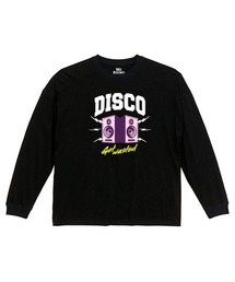 NOBOUND（ノーバウンド） 長袖Tシャツ メンズ レディース ユニセックス DISCOロゴ イラスト プリント ビッグシルエット Tシャツ 長袖 トップス カットソー ストリート カジュアル