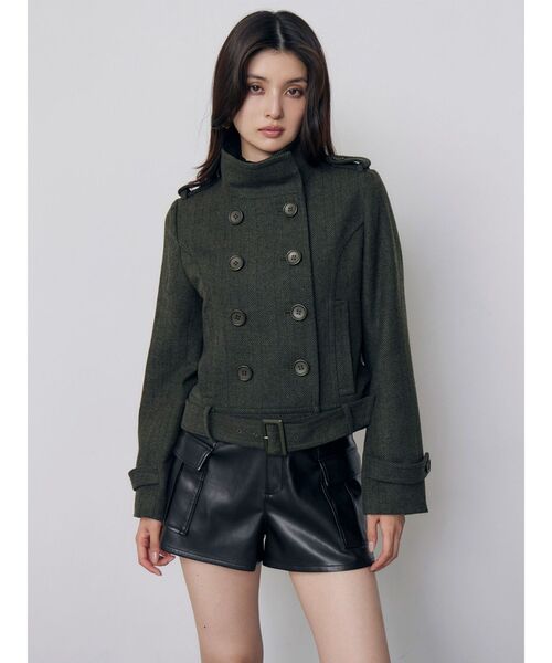 MURUA(ムルーア)の「カーゴポケットフェイクレザーショートパンツ 冬服(その他パンツ・レディース・アイボリー/ブラック/ブラウン・2/1)」の13枚目の写真
