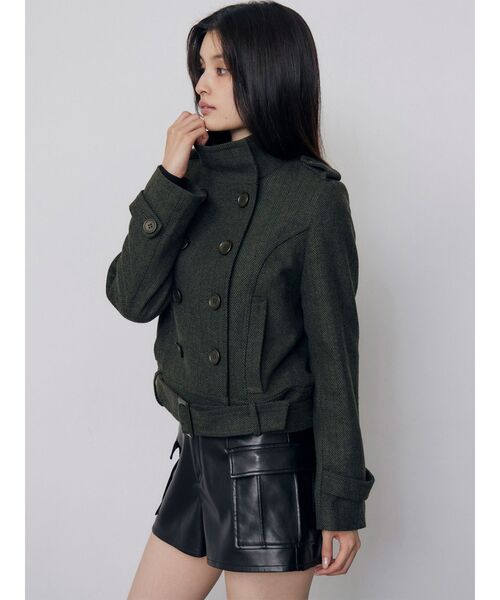 MURUA(ムルーア)の「カーゴポケットフェイクレザーショートパンツ 冬服(その他パンツ・レディース・アイボリー/ブラック/ブラウン・2/1)」の14枚目の写真