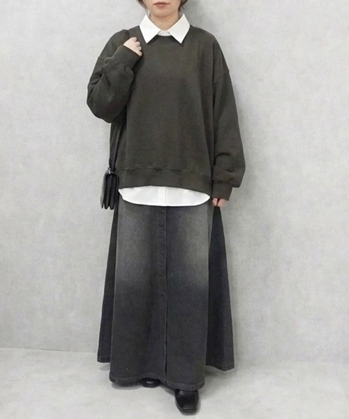 SELECT LEVERY（セレクトリベリー）の「デニムロングワンピース（ワンピース・レディース・ネイビー/ブラック/ブルー・MEDIUM）」の6枚目の写真