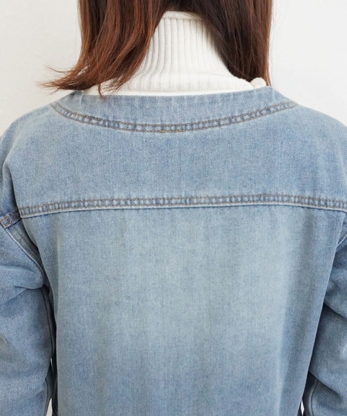 SELECT LEVERY（セレクトリベリー）の「デニムロングワンピース（ワンピース・レディース・ネイビー/ブラック/ブルー・MEDIUM）」の21枚目の写真