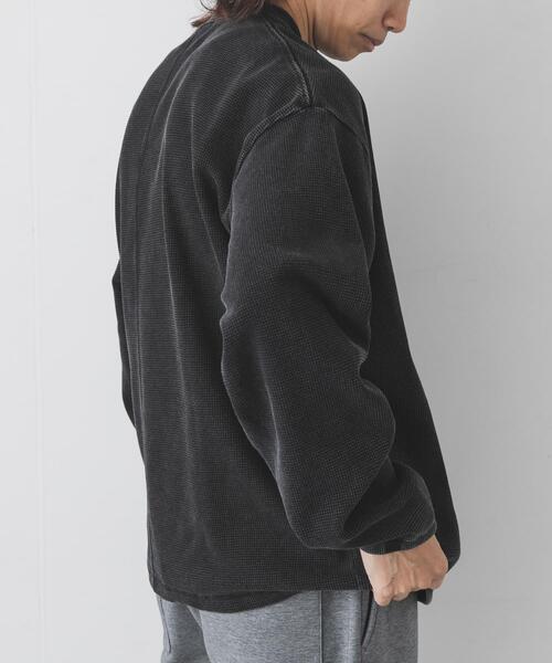 URBAN RESEARCH Sonny Label（アーバンリサーチサニーレーベル）の「ヴィンテージライクワッフルロングTシャツ（Tシャツ/カットソー・メンズ・ブラック/ネイビー・MEDIUM/LARGE）」の14枚目の写真