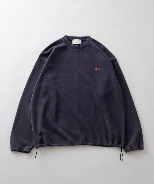 URBAN RESEARCH Sonny Label（アーバンリサーチサニーレーベル）の「ヴィンテージライクワッフルロングTシャツ（Tシャツ/カットソー・メンズ・ブラック/ネイビー・MEDIUM/LARGE）」の21枚目の写真